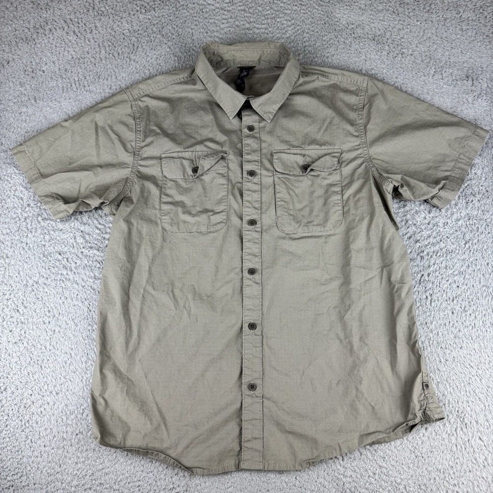 Mountain Hardwear Shirt Mens‎ Medium Short Sleeve Button Front Casual Outdoor